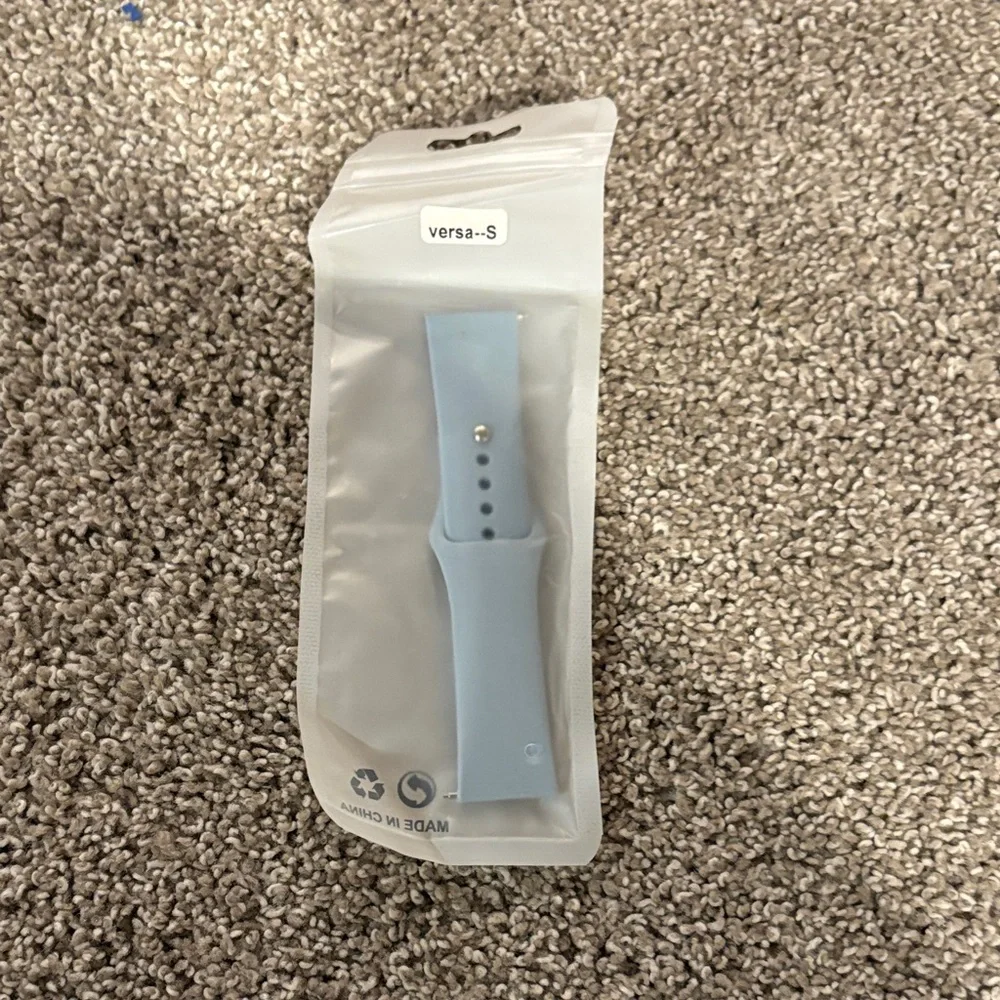 Light Blue Silicone Watch Band - Versa S